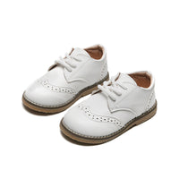 Children's Retro Leather Shoes, Soft Sole, Middle And Small Children's Shoes