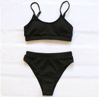 Women's Single Split Bikini Swimsuit Reveals