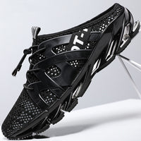 Air Permeable Topless Men's Flip-Flops With No Heel