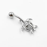 Turtle Diamond Navel Nail