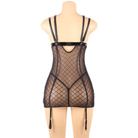 Fashion Sexy Nightdress Set With Garter Belt
