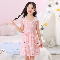 Summer Girls Dresses Cotton Silk Girls Summer Dresses