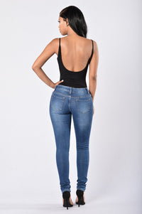 Women's Jeans Fashion Trend Ripped Denim Trousers Feet Pants