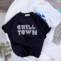 Boys Cotton Personality Printed Short-sleeved T-shirt