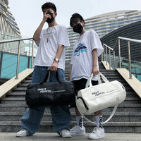 Travel Bag Large Capacity Sports Training Bag PU Waterproof Handbag Gym Bag