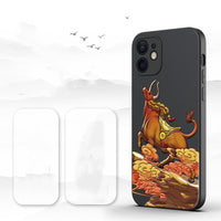 Compatible with Apple ,  Lens All-Inclusive Anti-Fall Protective Shell Tide Chinese Style Mobile Phone Case