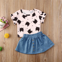 Shirts Tops Blue A-Line Skirts