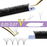 V-Shaped One Second Blooming Iris Double Sheng Flower Grafted Eyelashes
