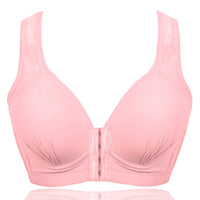 Large Size Thin Cotton Bra Without Steel Ring Front Buckle