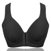 Large Size Thin Cotton Bra Without Steel Ring Front Buckle