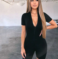 Women's Cross Straps Sexy Open Back Slim Fit Jumpsuit Women