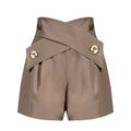 High Waist Slim Casual Wide Leg Shorts