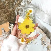 Compatible with Apple, Compatible with Apple , Everlasting Flower Suitable For 12 Apple 11 Mobile Phone Case Iphone7 8plus Xr Xsmax Real Dried Flower 11promax