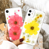 Compatible with Apple, Compatible with Apple , Everlasting Flower Suitable For 12 Apple 11 Mobile Phone Case Iphone7 8plus Xr Xsmax Real Dried Flower 11promax