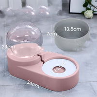 New Bubble Ball Pet Dog Bowls Fountain Cat Food Automatic Feeder 1.8L For Kitten Water Drinking Bowl Feeding Container