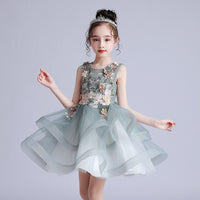 Spring And Summer New Childrens Dress Evening Dress Puffy Yarn Fairy Skirt