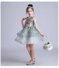 Spring And Summer New Childrens Dress Evening Dress Puffy Yarn Fairy Skirt