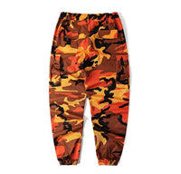 Camouflage overalls shrink feet web celebrity god pants street dance powder camouflage BF wind