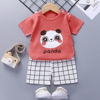 Thin Section Girls Boys Short-sleeved Western-style Baby Half-sleeves