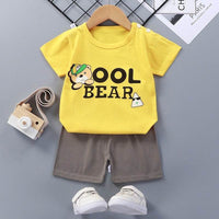 Thin Section Girls Boys Short-sleeved Western-style Baby Half-sleeves