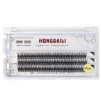 Fishtail Graft Barbie Sandwich 10P Hot Melt Single Cluster Eyelashes