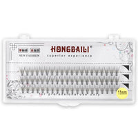 Fishtail Graft Barbie Sandwich 10P Hot Melt Single Cluster Eyelashes