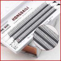 Fishtail Graft Barbie Sandwich 10P Hot Melt Single Cluster Eyelashes