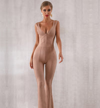Adyce New Summer Women Bandage Jumpsuit Romper Sexy V Neck