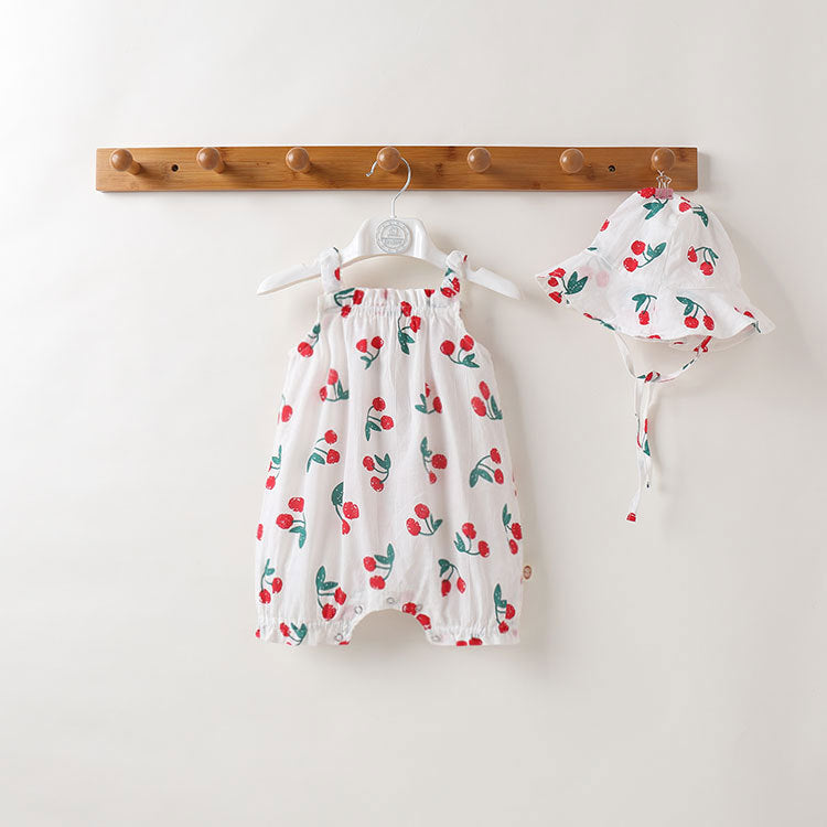 Baby Clothes Summer Clothes Thin Female Baby Bag Shorts Net Red Baby Clothes Cute Ins Wind Boxer Romper