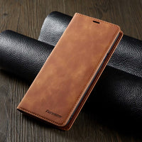 Suitable For  Skin-Sensing Mobile Phone Case Wallet Card Holster Flip Cover Case
