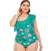 One-Piece Sexy Fat Lady Plus Size Swimsuit