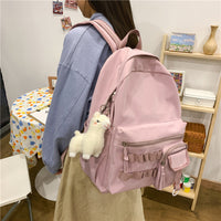 Simple Backpack Japanese Backpack Soft Girl School Bag