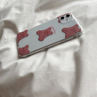 Compatible with Apple, Ns Wind Cute Pinch Bear Suitable For Iphone11pro Xsmax XR 78p Se2 12mini Mobile Phone Case