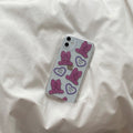 Compatible with Apple, Compatible with Apple , Ins Wind Cute Bear Suitable For Iphone11 12pro Mobile Phone Shell XR Apple Xsmax Transparent 78p Soft Se2