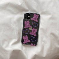 Compatible with Apple, Compatible with Apple , Ins Wind Cute Bear Suitable For Iphone11 12pro Mobile Phone Shell XR Apple Xsmax Transparent 78p Soft Se2