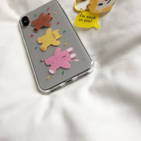 Compatible with Apple, Suitable For IPhone11PRO Korea Ins Wind Rabbit Bear Cute Mobile Phone Case