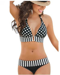 Xin Mengling Recommends Cute Sexy Polka Dot Split Foreign Trade Bikini Halter Neck Strap Ladies Swimsuit Popular In Europe And America