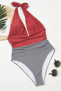 Skinny Sexy Backless Swimsuit With Neckline