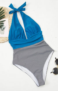 Skinny Sexy Backless Swimsuit With Neckline
