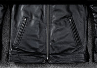 Top Layer Soft Calfskin Men's Slim Leather Jacket