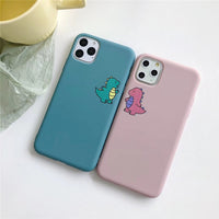 Compatible with Apple, Compatible with Apple , Suitable For Cute Green Dinosaur 6sp Apple XS Max Mobile Phone Case IPhone7plus Matte XR Soft Shell Female