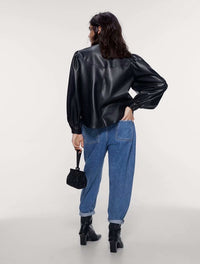 Women's Harem Pants With Paper Bag Waist Loose Jeans