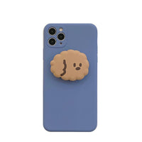 Compatible with Apple, Compatible with Apple , Korean Style Dog Bracket Suitable For Apple 11 Mobile Phone Shell Iphonex Anti-Fall 8plus 7p Soft Shell XR Female Xsmax