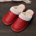 Wooden Floor Non-slip Thick-soled Warm Household Leather Slippers