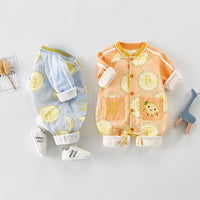 Short-Sleeved Romper Net Red Male And Female Baby Onesies