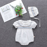 Korean Autumn Two-Piece Baby Lotus Leaf Collar And