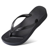 Thick-Soled Seaside Beach Shoes Simple High-Heeled Sandals And Slippers