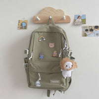 Harajuku Ulzzang Large Capacity Wild Backpack Ins Wind Backpack