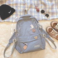 Harajuku Ulzzang Large Capacity Wild Backpack Ins Wind Backpack