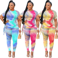 Plus Size Short-Sleeved Trousers Ladies Suit Hot Style